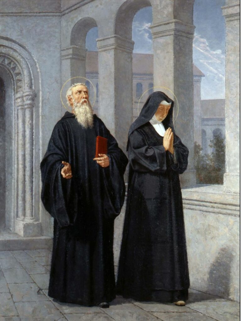 Saint Benoît et sainte Scholastique